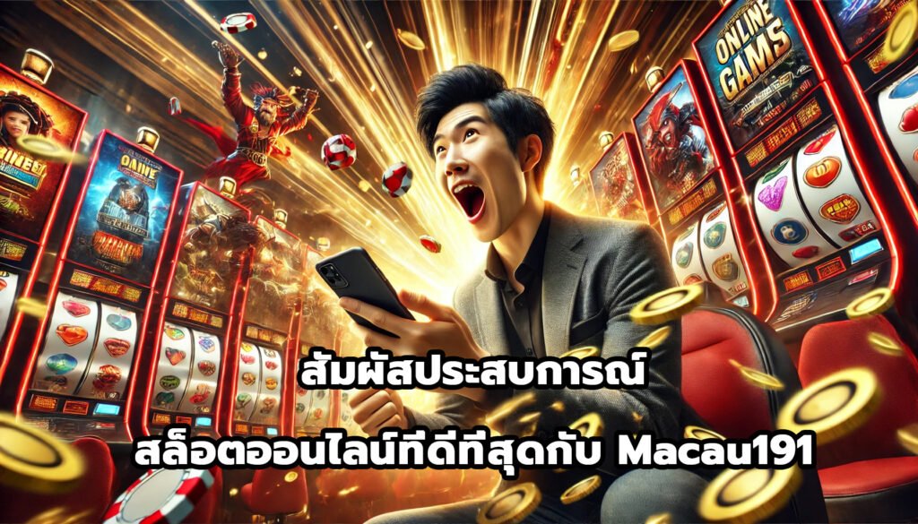 สัมผัสประสบการณ์สล็อตออนไลน์ที่ดีที่สุดกับ Macau191-+13